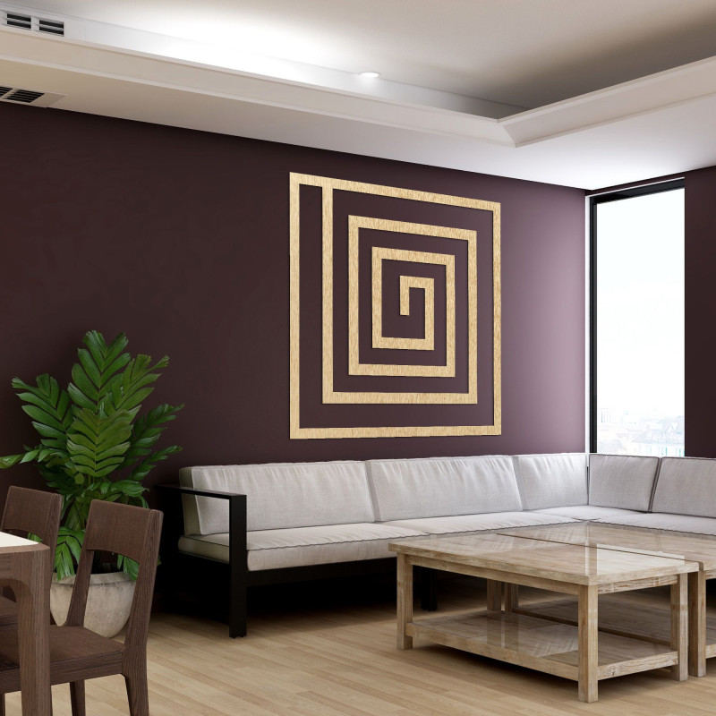 Spiralna forma nadaje przestrzeni wrażenie ciągłości i płynności, jednocześnie zachowując jej przejrzystość i porządek.