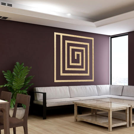 Spiralna forma nadaje przestrzeni wrażenie ciągłości i płynności, jednocześnie zachowując jej przejrzystość i porządek.