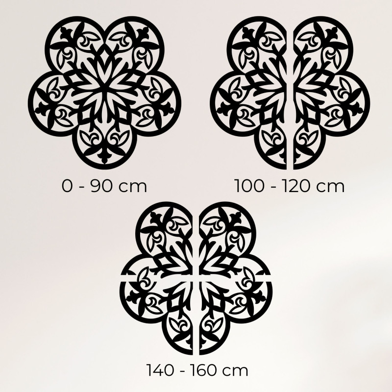 Drewniany obraz ścienna mandala tajemniczy...