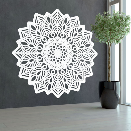 Drewniany obraz ścienny mandala w kształcie słońca - IGNEUS Drewniany obraz ścienny mandala w kształcie słońca - IGNEUS