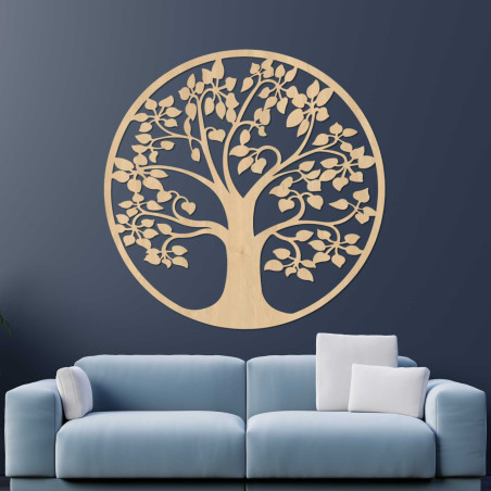 Drewniane drzewo życia na ścianie - DROTO