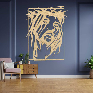 Drewniana dekoracja Jezus Chrystus - FEIGHTO 2