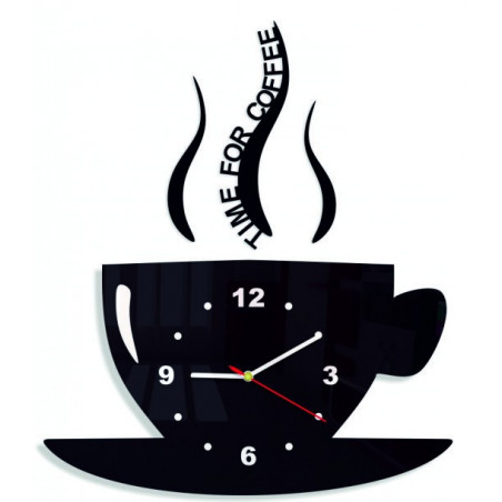 Nowoczesny zegar ścienny z plexi. Modny zegar ścienny na prezent. Zegar X-momo. PMMA