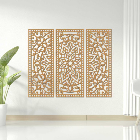 Trzyczęściowa konstrukcja łączy tradycyjne wzory z nowoczesną precyzją.