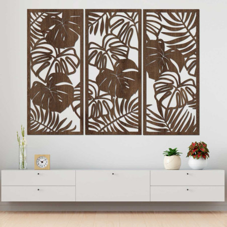 Tropikalne liście monstera i paproć - LIBOGA