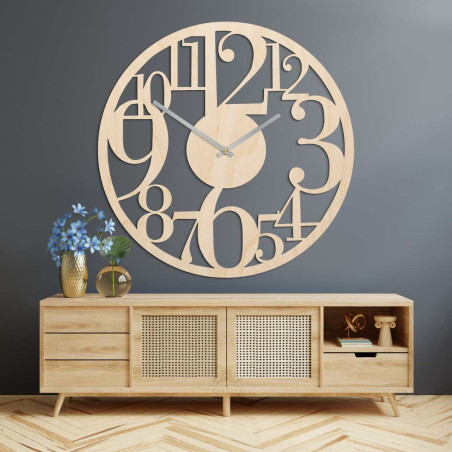 zegar ścienny z dużymi cyframi