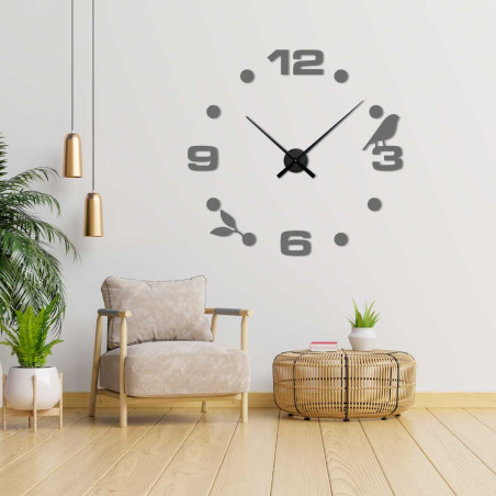 Nowoczesny zegar ścienny lustrzany samoprzylepny - DIYPAJPA