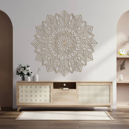 Dekoracja inspirowana naturalnymi i geometrycznymi kształtami tworząca harmonijną kompozycję.