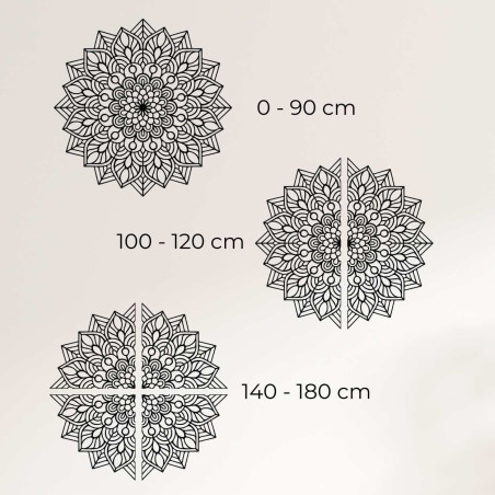 Stylowa drewniana mandala do nowoczesnego wnętrza