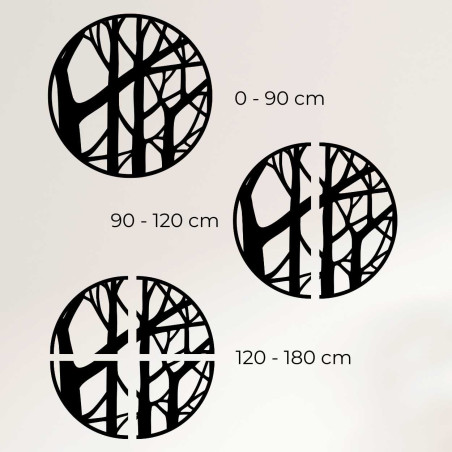 Rysunek techniczny dekoracji ze średnicami w centymetrach Rysunek techniczny dekoracji ze średnicami w centymetrach