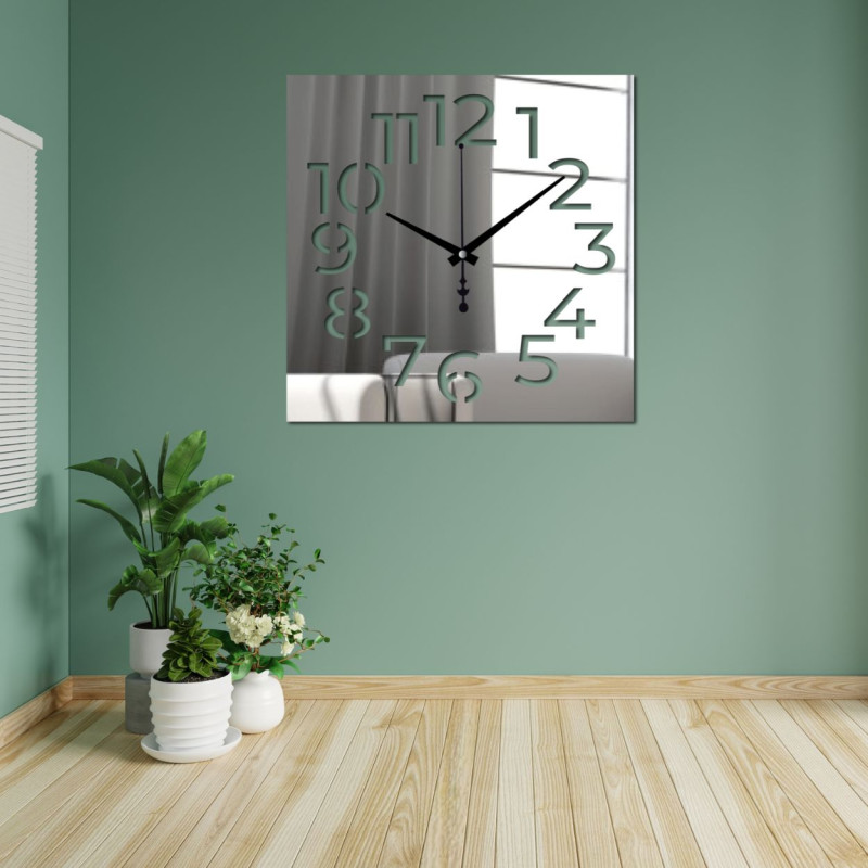 Elegancki zegar z pleksi – nowoczesny design i precyzja na ścianie