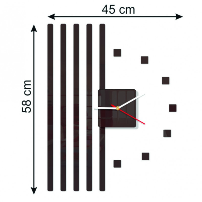 Wykonujemy zegary ścienne do salonu lub biura. X-momo