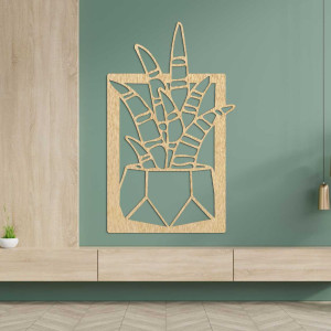 Okrągły, drewniany zegar ścienny o delikatnej fakturze powierzchni. 2