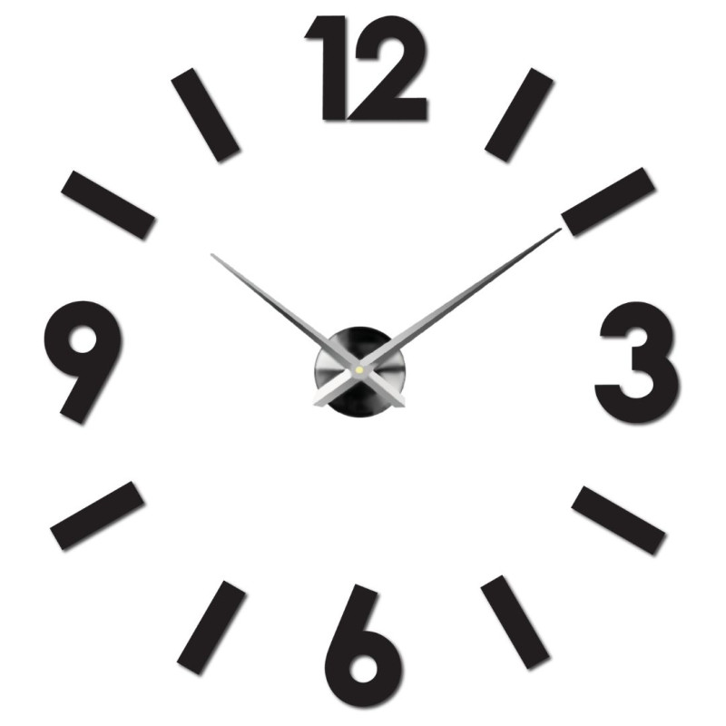 Samoprzylepny zegar ścienny DIY z pleksi, nowoczesna dekoracja do salonu i biura