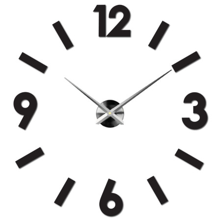 Samoprzylepny zegar ścienny DIY z pleksi, nowoczesna dekoracja do salonu i biura