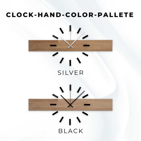 Stylowy zegar ścienny do nowoczesnego wnętrza - OLIERES