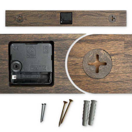 Stylowy zegar z litego drewna - KTGHIT