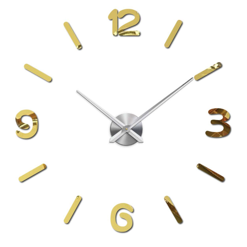 Stylowy zegar ścienny DIY, który możesz spersonalizować – do 130 cm, wykonany z wysokiej jakości pleksi, idealny do każdego pomi