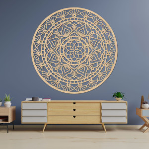 Drewniana mandala – Kwiat Życia