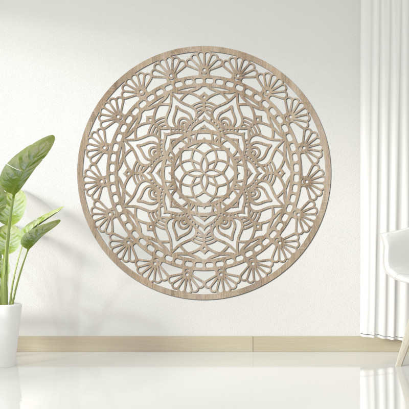 Drewniana mandala – Kwiat Życia