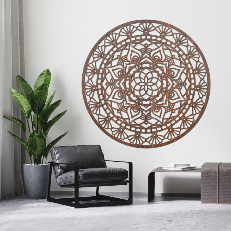 Drewniana mandala – Kwiat Życia