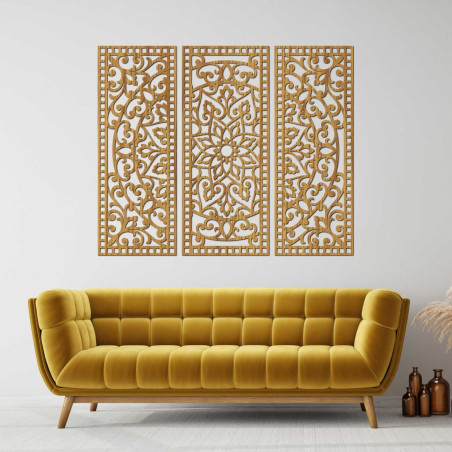 Trzyczęściowa konstrukcja łączy tradycyjne wzory z nowoczesną precyzją.