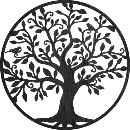 Drewniana dekoracja ścienna drzewo życia, sztuka | LIFIRIN