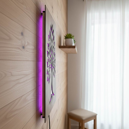 Obraz z drewna podświetlany LED "Drzewo Życia" dekoracja ścienna