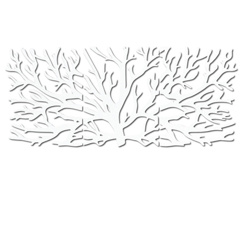 Designerski obraz na drewnie Drzewo Życia jako dominujący element salonu