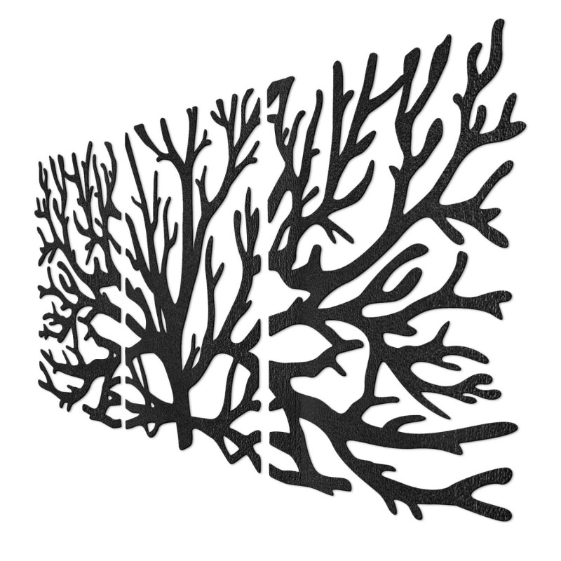 Designerski obraz na drewnie Drzewo Życia jako dominujący element salonu