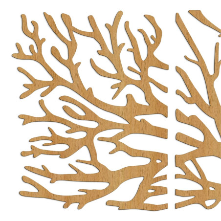 Ekologiczna drewniana dekoracja ścienna z motywem drzewa życia