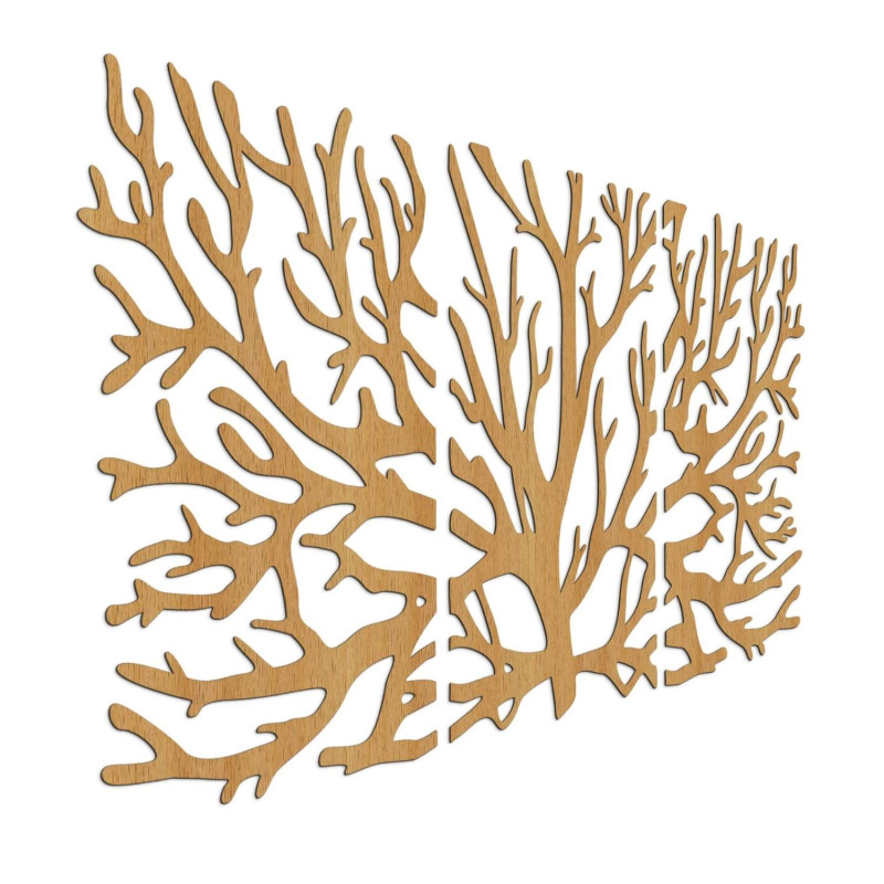 Ekologiczna drewniana dekoracja ścienna z motywem drzewa życia