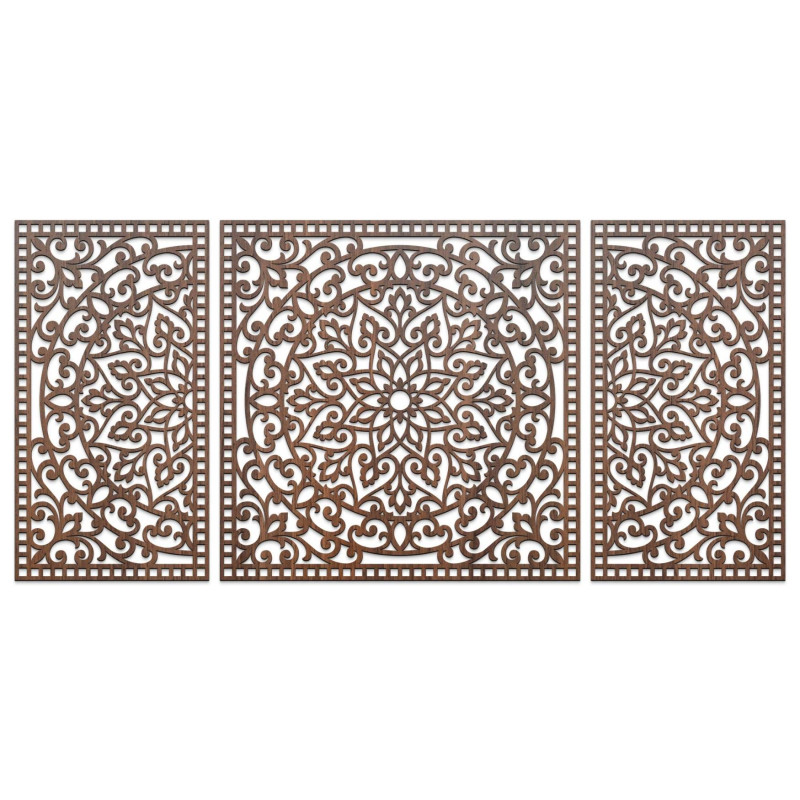 Ręcznie rzeźbione drewniane dekoracje dodają harmonii i stylu