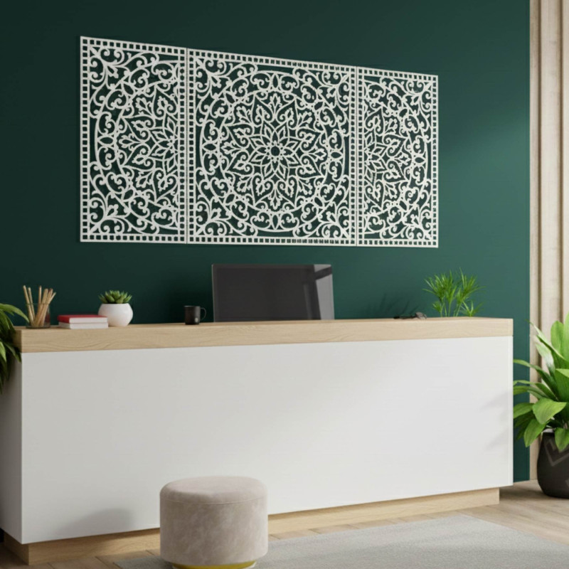 Elegancka mandala HDF, która ożywi ściany Twojego salonu lub biura