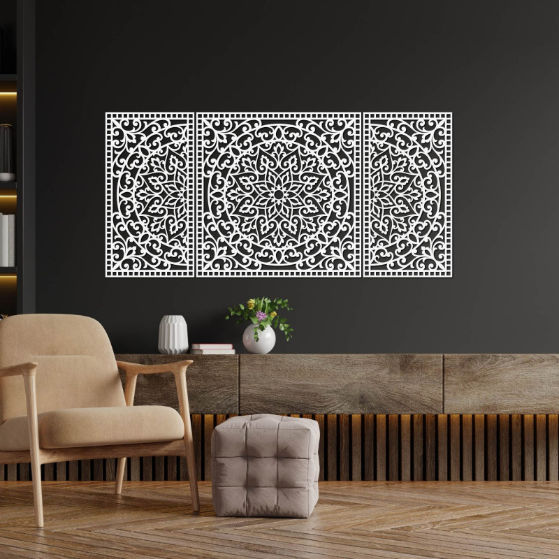 Elegancka mandala HDF, która ożywi ściany Twojego salonu lub biura