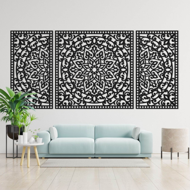 Nowoczesna dekoracja trzyczęściowa – wyrafinowany dodatek do wnętrza