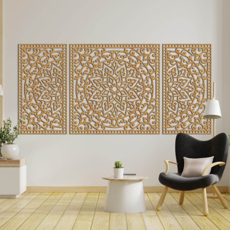 Nowoczesna dekoracja trzyczęściowa – wyrafinowany dodatek do wnętrza