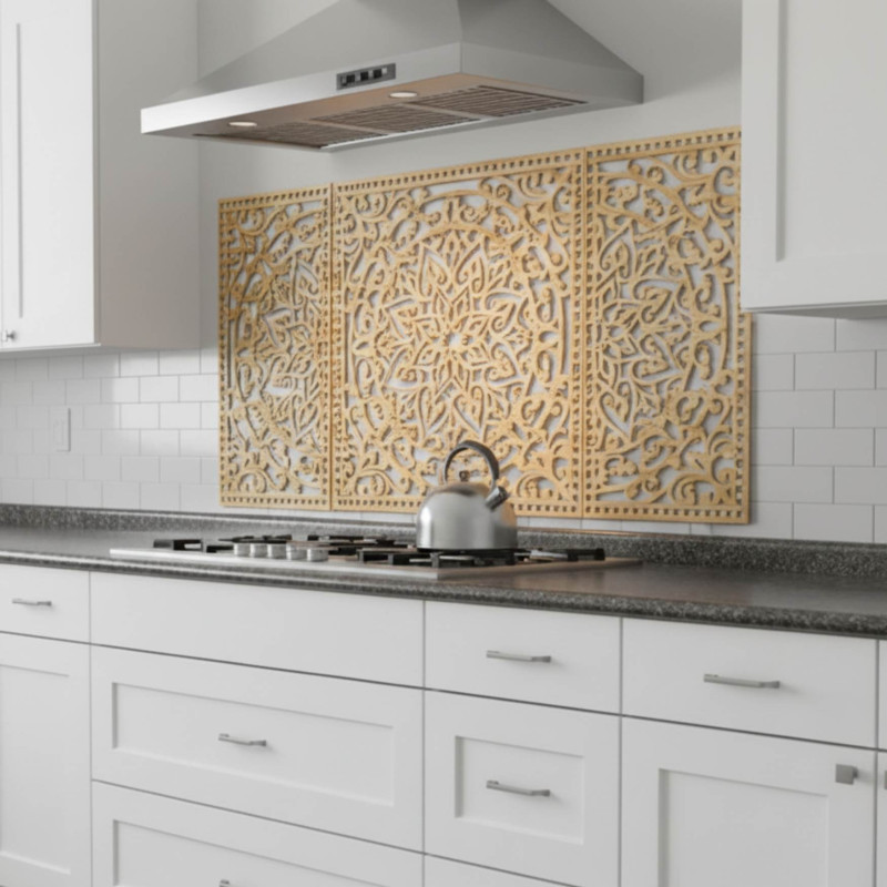 Drewniana dekoracja ścienna Mandala - FLOFER