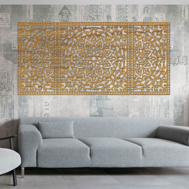 Drewniana dekoracja ścienna Mandala - FLOFER