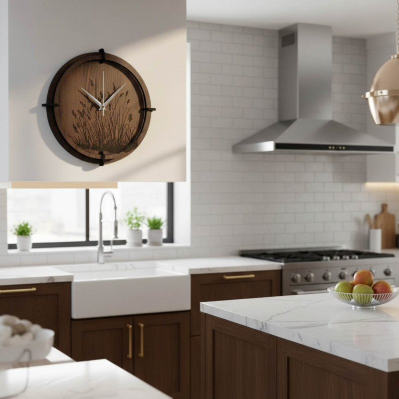 Cichy zegar ścienny do sypialni lub biura