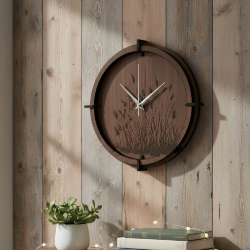 Cichy zegar ścienny do sypialni lub biura