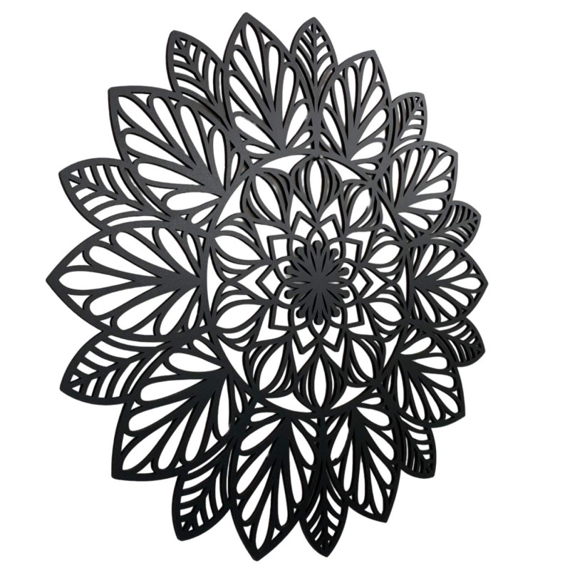 Drewniana mandala na ścianę - naturalna dekoracja wnętrza