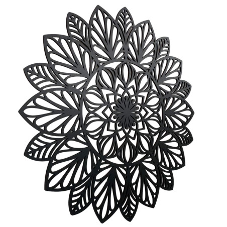 Drewniana mandala na ścianę - naturalna dekoracja wnętrza