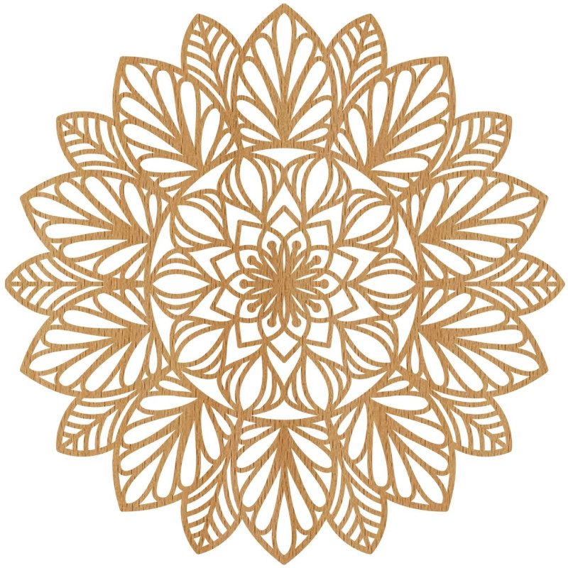 Drewniana mandala ścienna – nowoczesny dodatek do domu