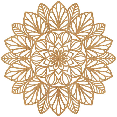 Drewniana mandala ścienna – nowoczesny dodatek do domu