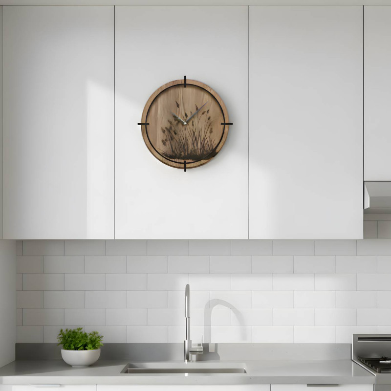 Nowoczesny zegar ścienny z cichym mechanizmem, który zapewni Ci spokój ducha.