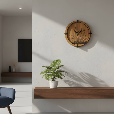 Naturalne drewniane zegary, które wprowadzą spokój do Twojego wnętrza