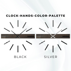 Drewniany zegar ścienny - minimalistyczny design i wyjątkowy wzór drewna dębowego. 2