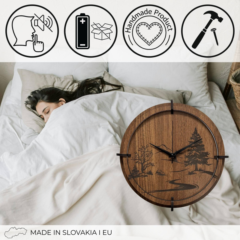 Stylowy zegar do nowoczesnego, skandynawskiego lub minimalistycznego domu.