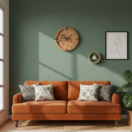 Dekoracyjny zegar z sową – wyjątkowy design do salonu